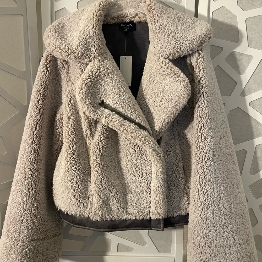 Splendid Faux Fur/Teddy Jacket
